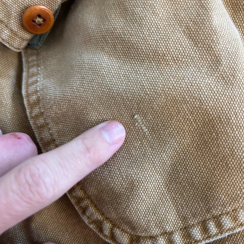 Vintage LL Bean Wool Lined Work Jacket Size XL Chore Coat Canvas Carhartt Style - Picture 5 of 8